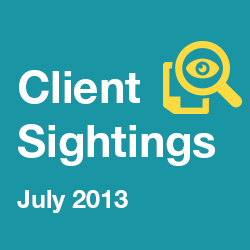 July 2013 Recent Furia Rubel Client Sightings