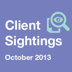 October 2013 Recent Furia Rubel Client Sightings