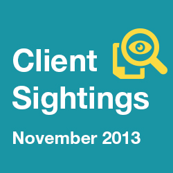 November 2013 Furia Rubel Recent Client Sightings