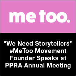 “We Need Storytellers” #MeToo Movement Founder Speaks at PPRA Annual Meeting Thumbnail