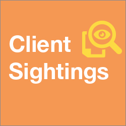 Legal Public Relations Client Sightings