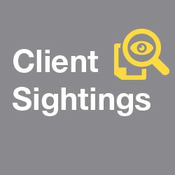 Public Relations Client Sightings – July 2019 Thumbnail