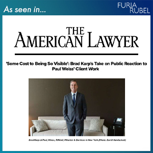 ‘Some Cost to Being So Visible’: Brad Karp’s Take on Public Reaction to Paul Weiss’ Client Work [Sarah Larson Quoted in The American Lawyer] Thumbnail