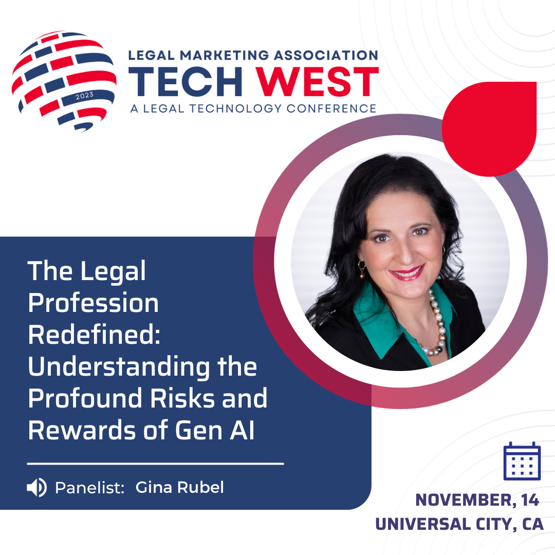 Gina Rubel to Discuss Risks and Rewards of Gen AI at LMA Tech West