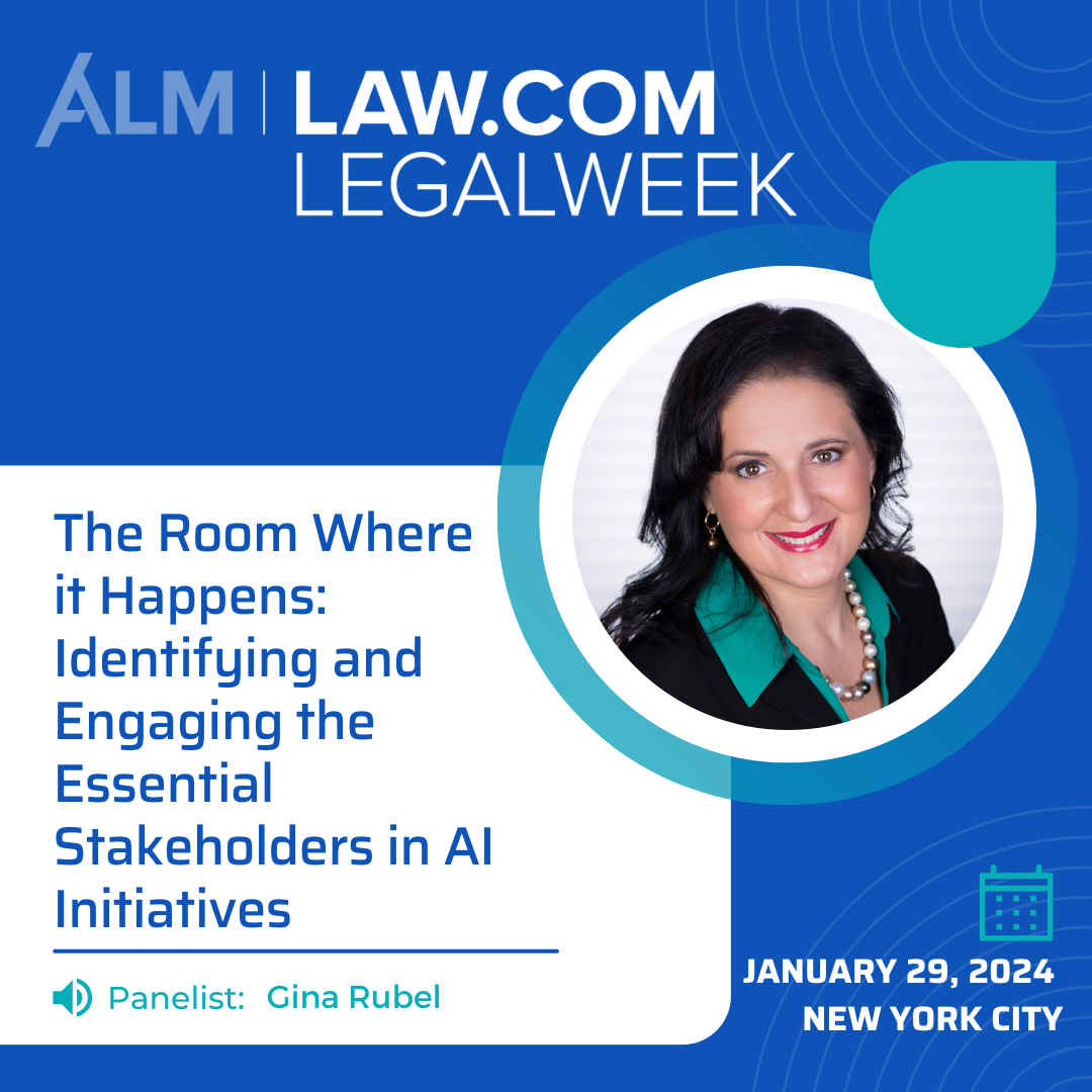 Gina Rubel to Speak on AI Implementation at Legalweek 2024