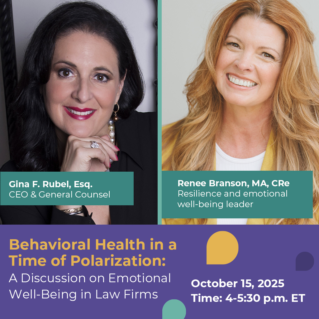 Behavioral Health in a Time of Polarization: A Discussion on Emotional Well-Being in Law Firms Thumbnail