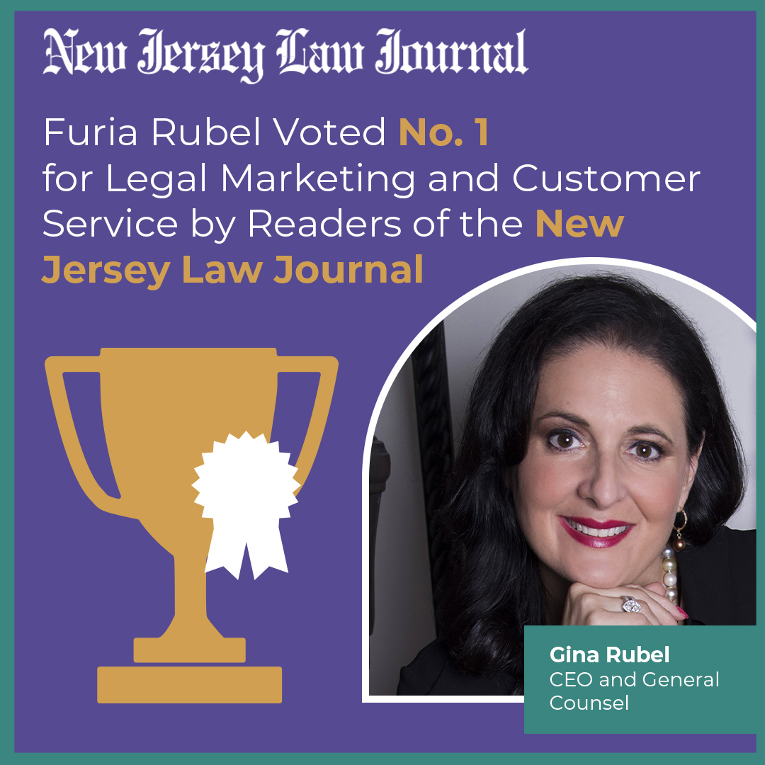 Furia Rubel Voted No. 1 for Legal Marketing and Customer Service by Readers of the New Jersey Law Journal
